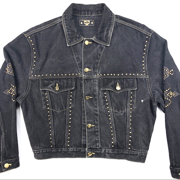 MCM Other - MCM Denim Jacket With Gold Hardware Medium